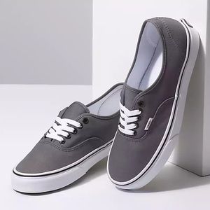 Vans the Authentic - Pewter/Black Mens size 10.5